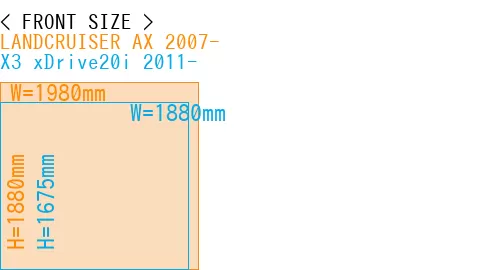 #LANDCRUISER AX 2007- + X3 xDrive20i 2011-